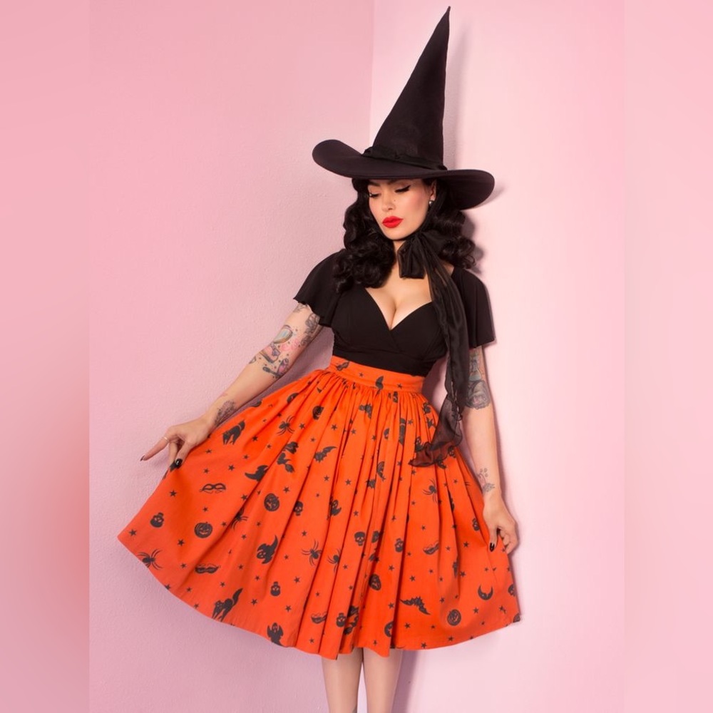 Vixen by Micheline Pitt Ben Cooper Halloween swing skirt